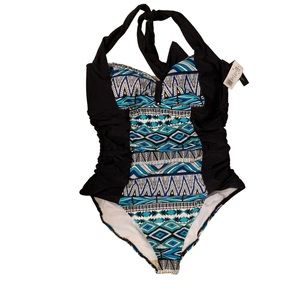 Allure Kohl’s Multi Color Swimsuit Sz 22/24 NWT